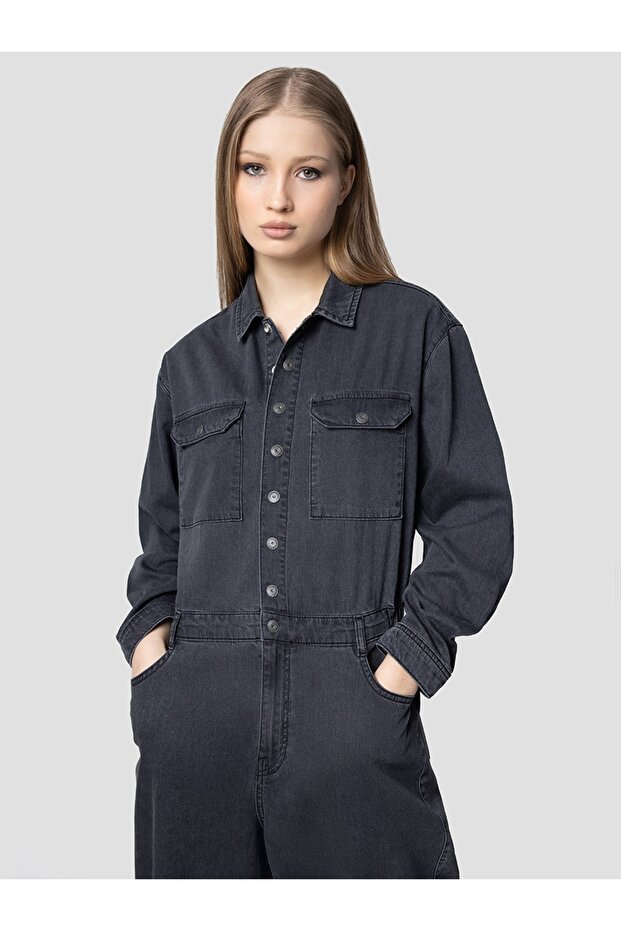 Regular Fit Kadın Tulum - 2