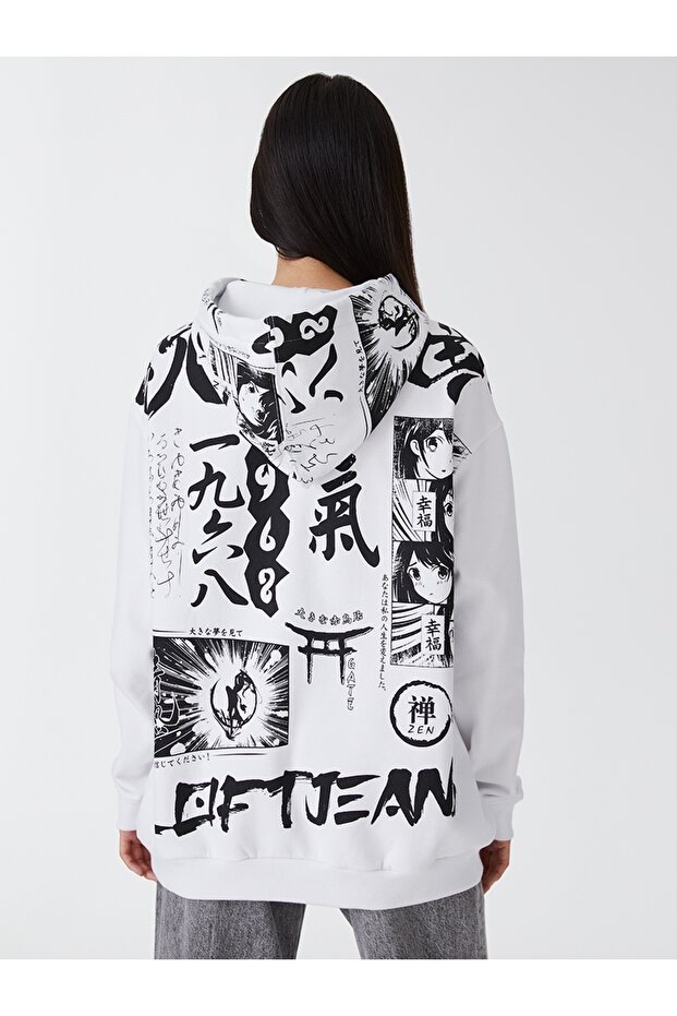 Oversize Fit Kadın Sweatshirt - 4