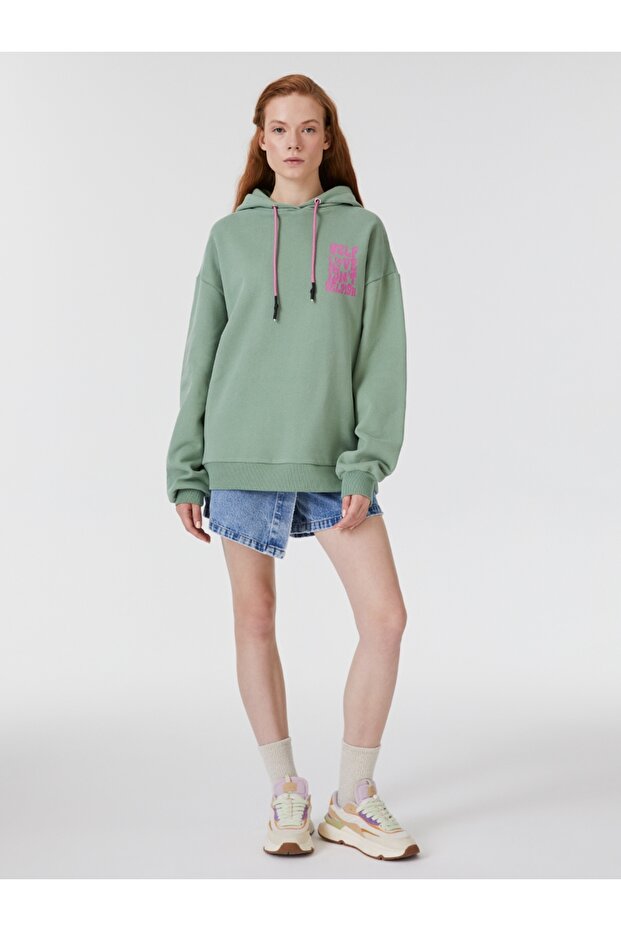 Loose Fit Kadın Sweatshirt - 4