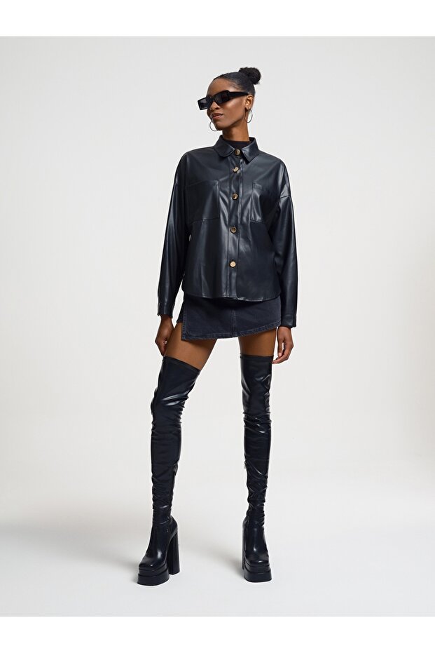 Regular Fit Kadın Gömlek U.kol - 3