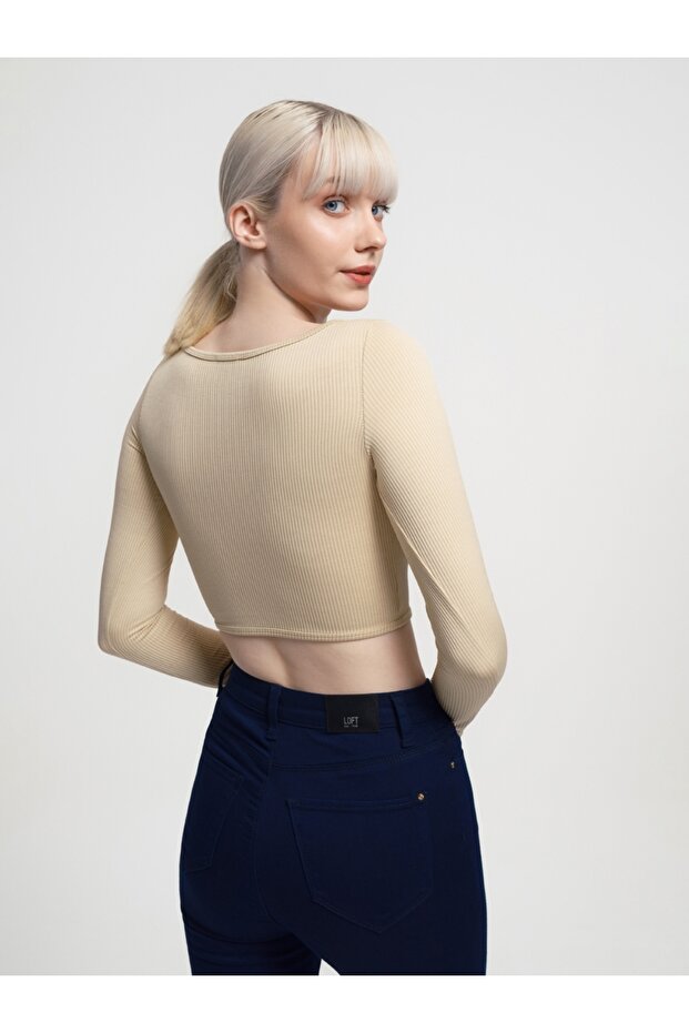 Crop Kadın Tshirt U.kol - 3