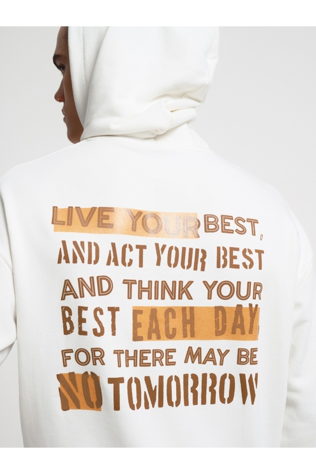 Oversize Fit Erkek Sweatshirt - 4