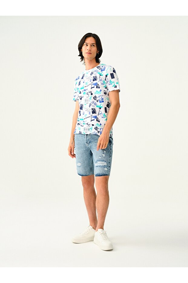 Erkek Baskılı Tişört - 2