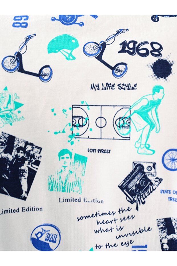 Erkek Baskılı Tişört - 5