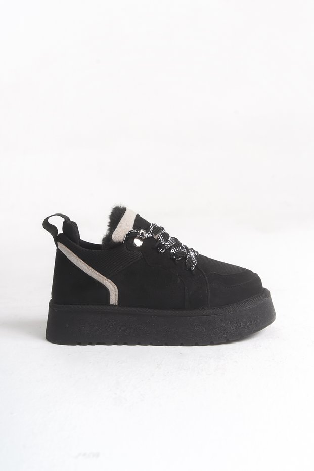 Unisex Non-Slip and Lightweight Sole Nubuck Easy-Wear Fur Detail Cold-Resistant Kids Winter Boots