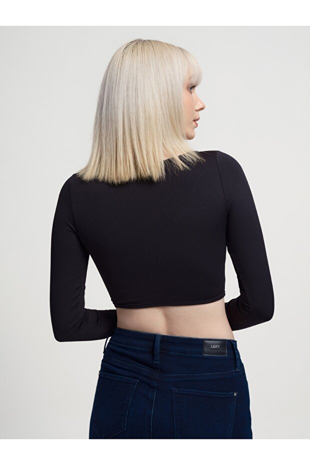 Crop Kadın Tshirt U.kol - 3