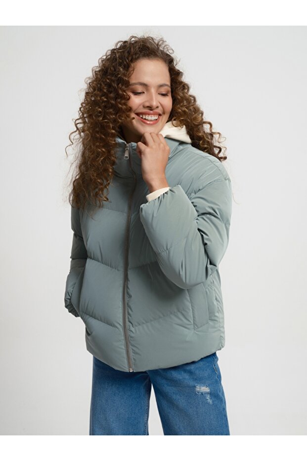 Regular Fit Kadın Mont - 3