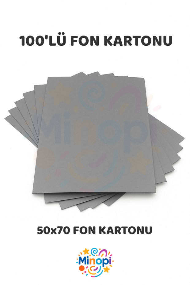 Gray Background Cardboard 50X70 cm 100-Pack Colored Background Cardboard Thick Large Size