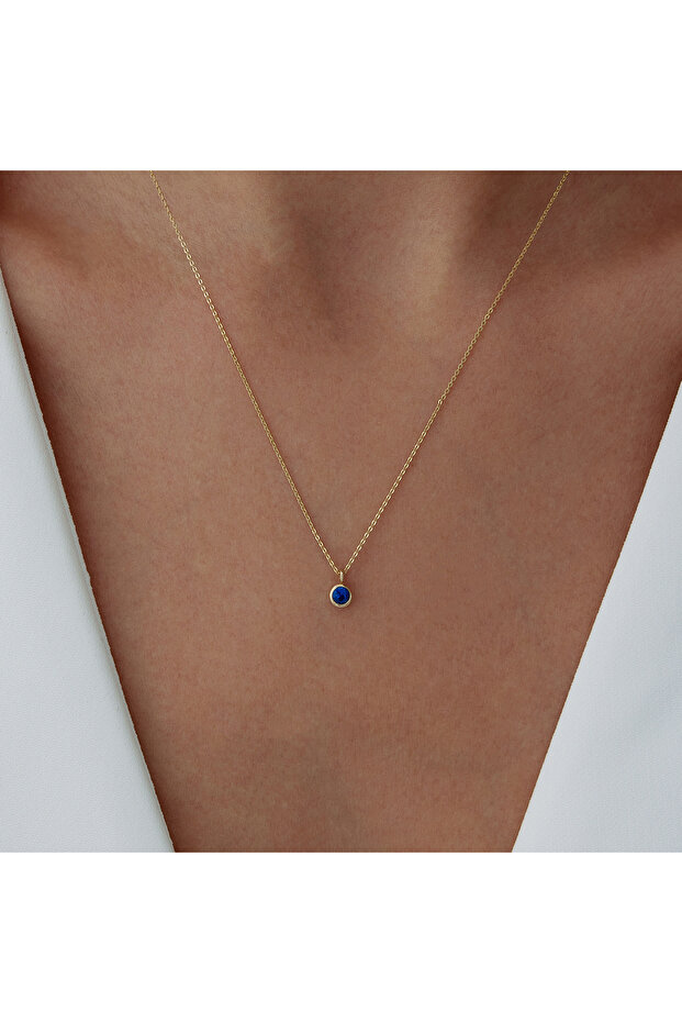 Başak Burcu Sapphire Kolye - 1