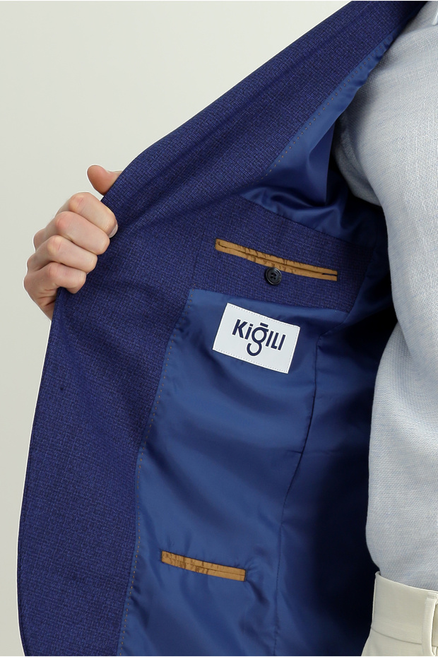 Regular Fit Classic Patterned Jacket - 6