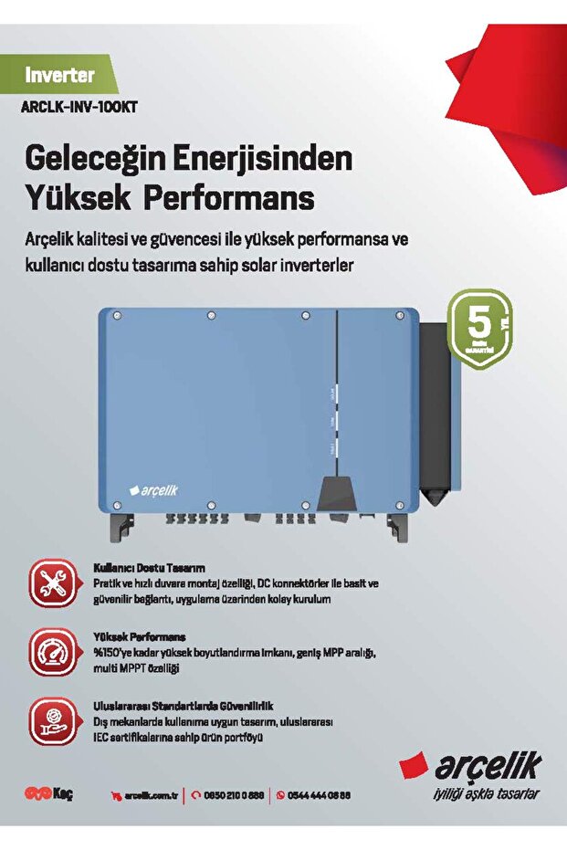 ARÇELİK 100KW SOLAR İNVERTER - 3