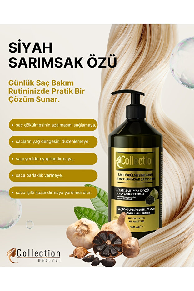 SİYAH SARIMSAK ŞAMPUANI 1000 ML - 1