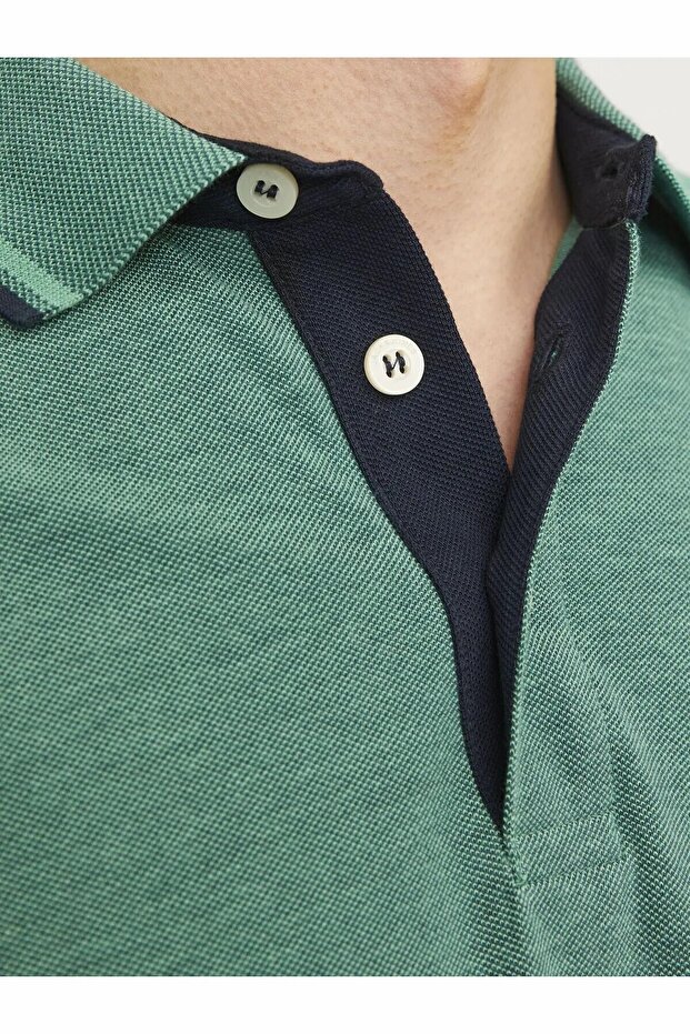 Ceket Einfarbig Polo Tişört - 6