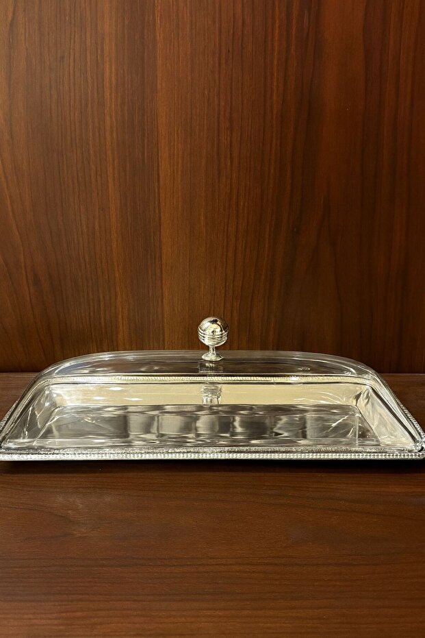 صينية مستطيل وسط بغطاء اكرليك - 1