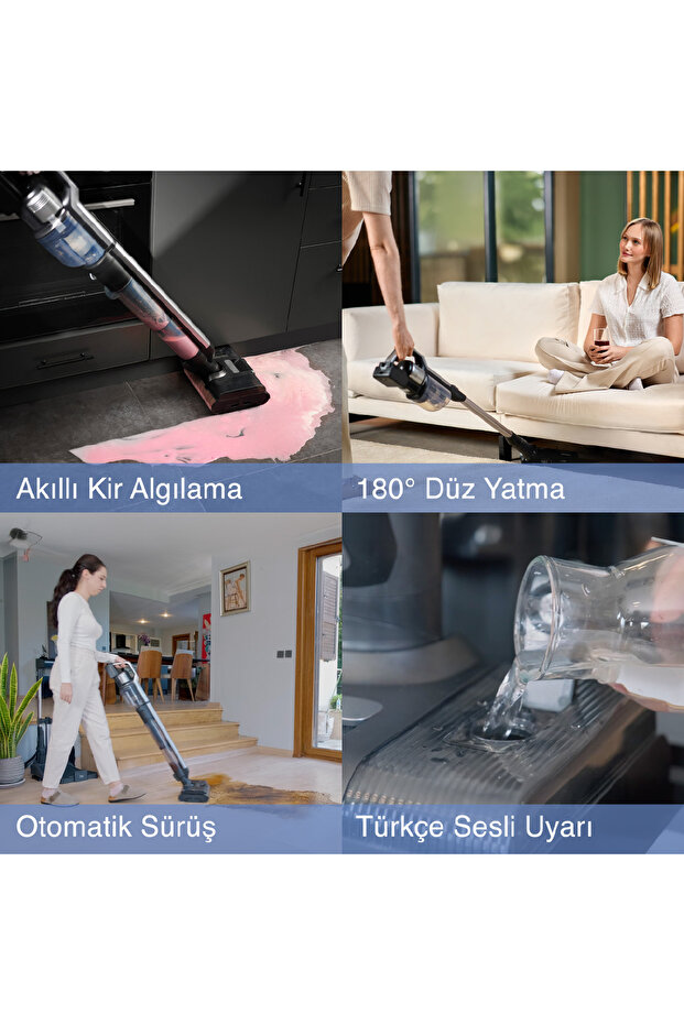 WD 9 Pure Clean 3 IN 1 Islak Kuru Dikey Şarjlı Süpürge - 5