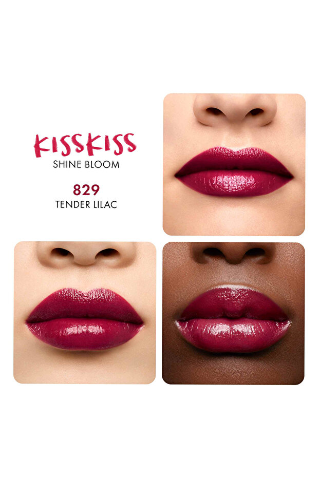Kiss Kiss Shine Bloom Ruj - 829 Tender Lilac - 3