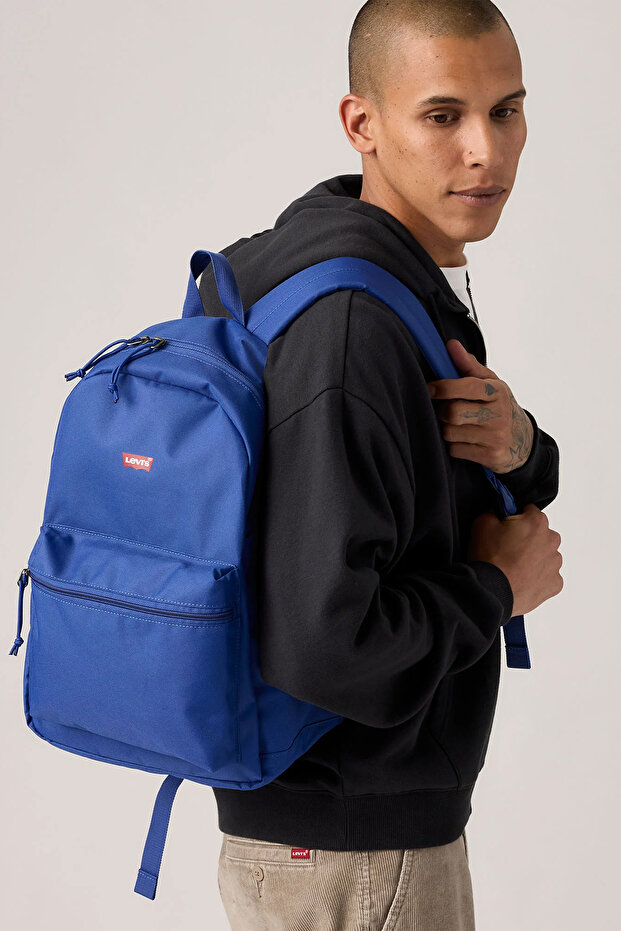 حقيبة ظهر رجالية أساسية زرقاء اللون مع حجرة - 004C7-0001 - 2