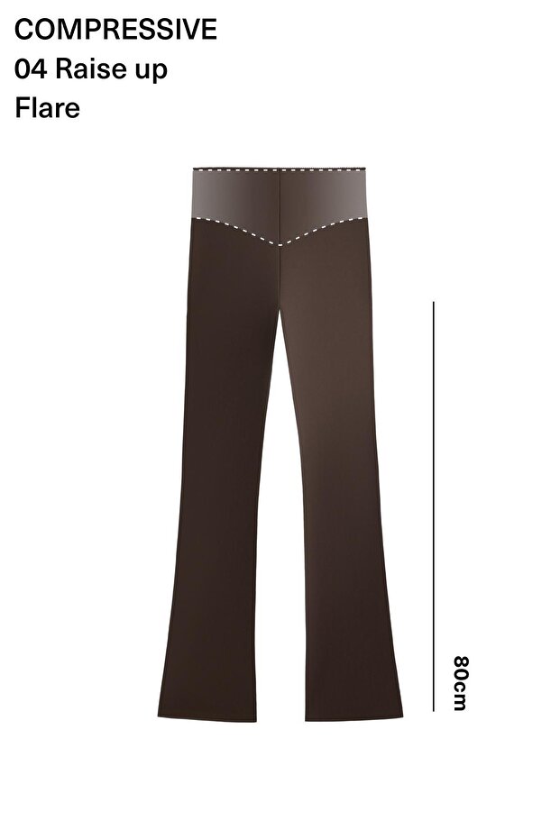 Raise up compressive 80 cm flare pantolon - 3