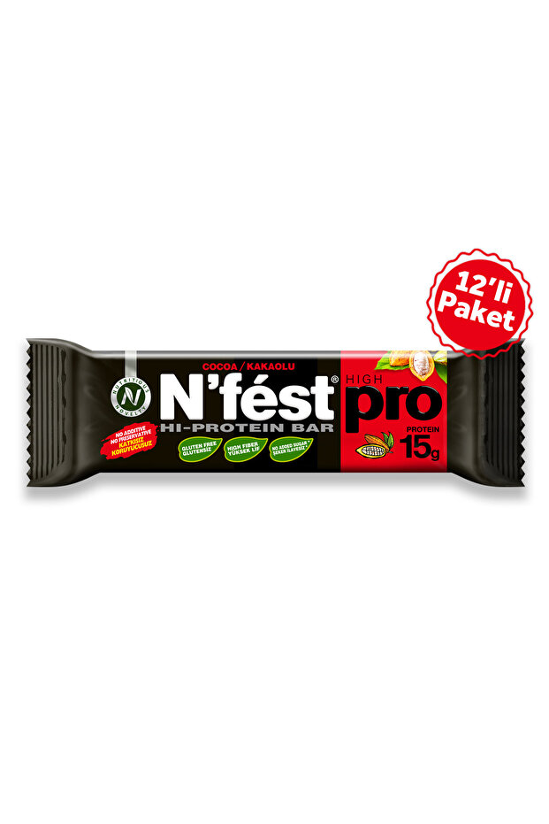 High Protein Bar with Cocoa 50g X 12 Pieces