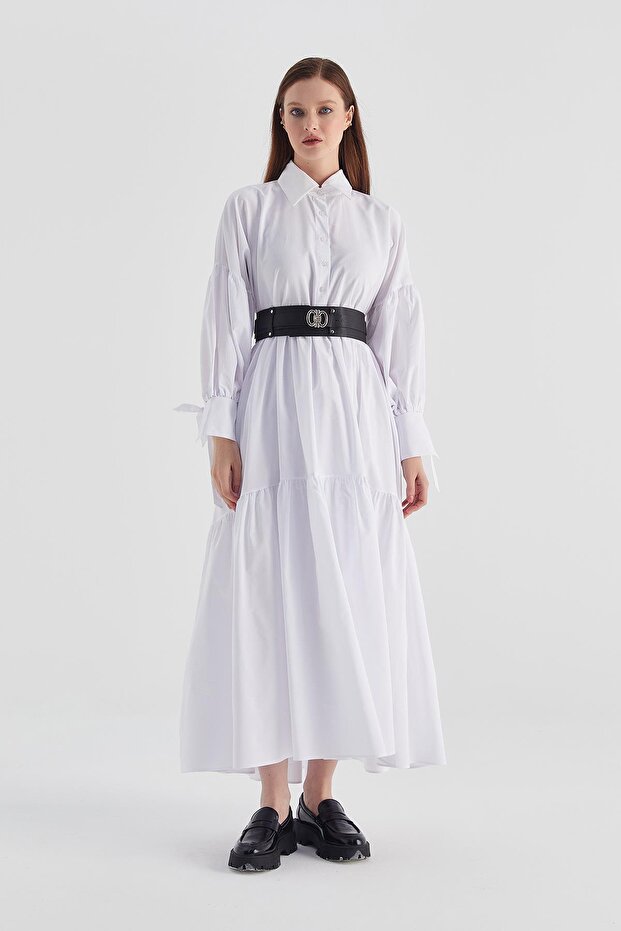 Rochie cu bretele albe - 1