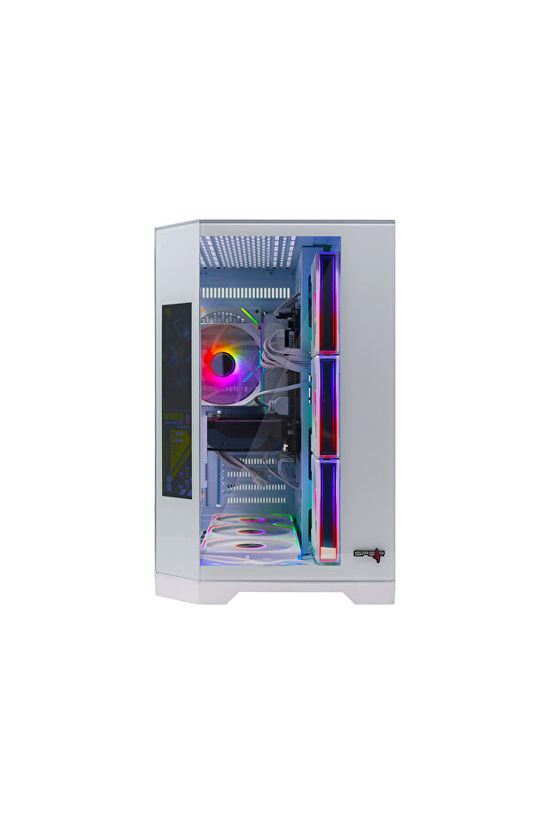 Gaming i5-14400F, RTX 5060 8GB, 32GB DDR5, 1TB SSD, 600W, Corner LCD Screen, ARGB 7 Fans, Win 11 Pro - 4