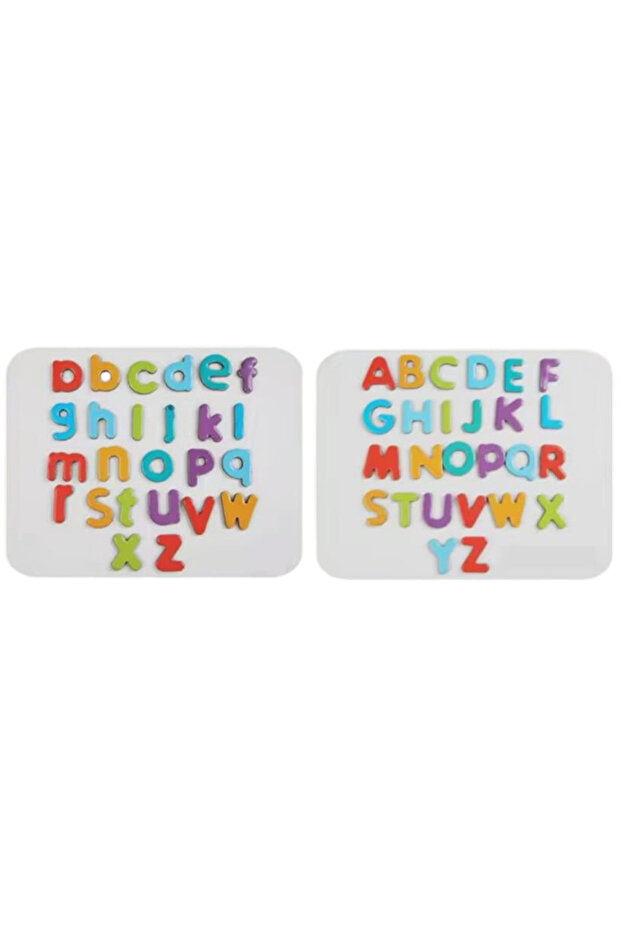 Educational game with magnetic board - Alphabet with small and large letters, 130 pieces - 3
