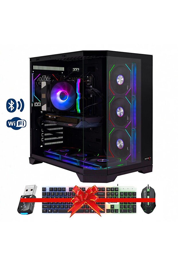 Gaming i5-14400F, RTX 5060 8GB, 16GB DDR5, 1TB NVMe, 360mm Watercooler, 600W, Win 11 Pro - 1