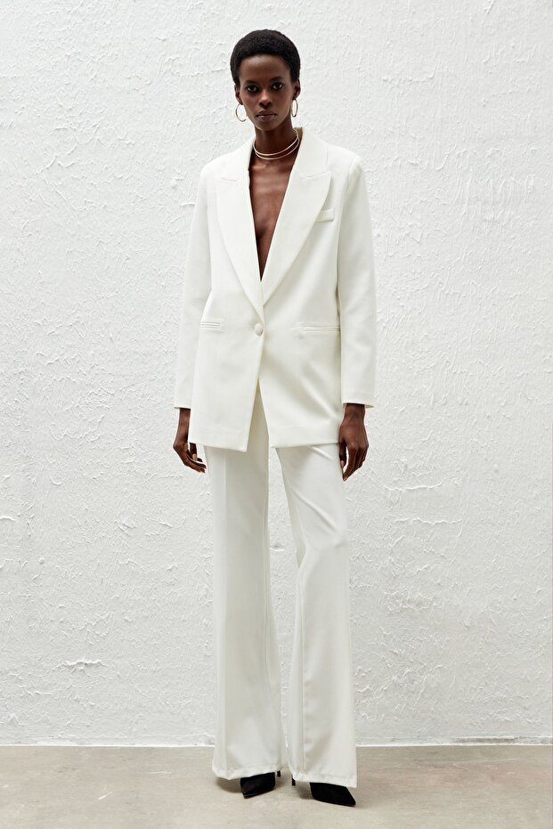 سترة فضفاضة بزر واحد - إكرو - 8