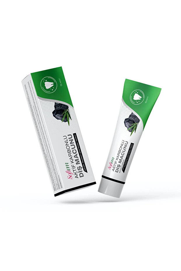 AKTİF KARBONLU DİŞ MACUNU - 75ML - 2