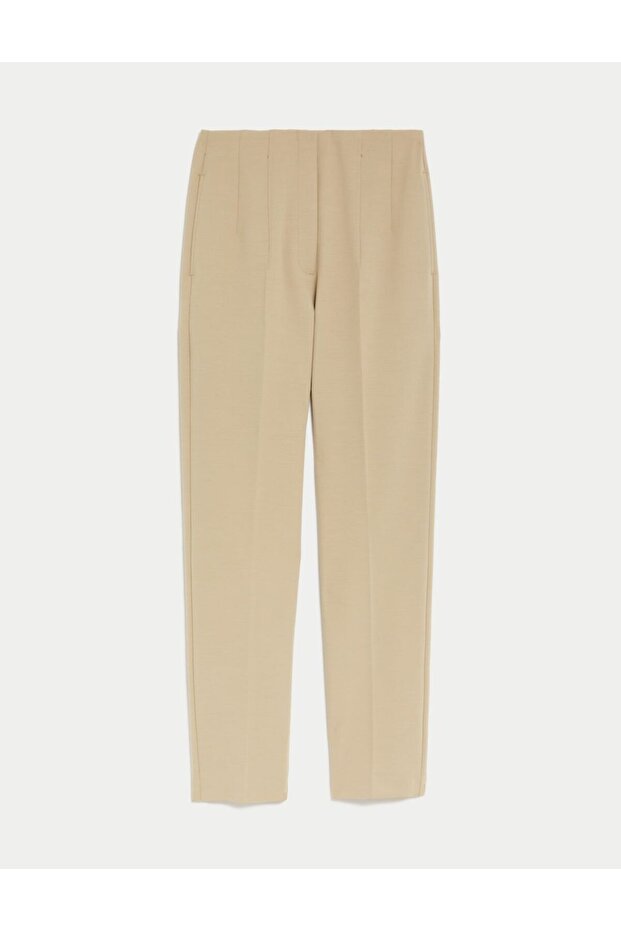 Yüksek Bel Tapered Fit Pantolon - 5