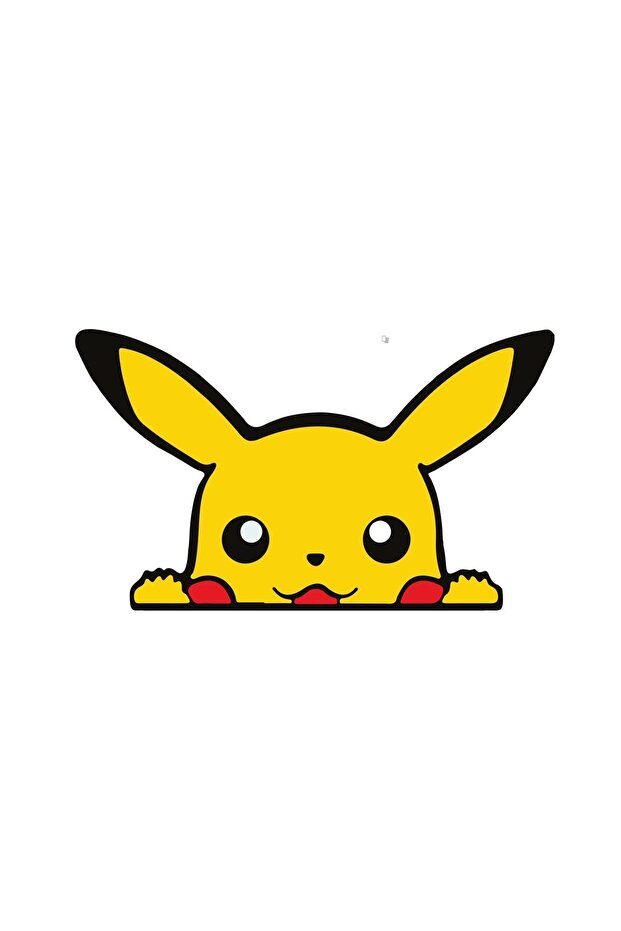 Pikachu Motorcycle, Laptop, Helmet, Car Sticker 16X9 cm