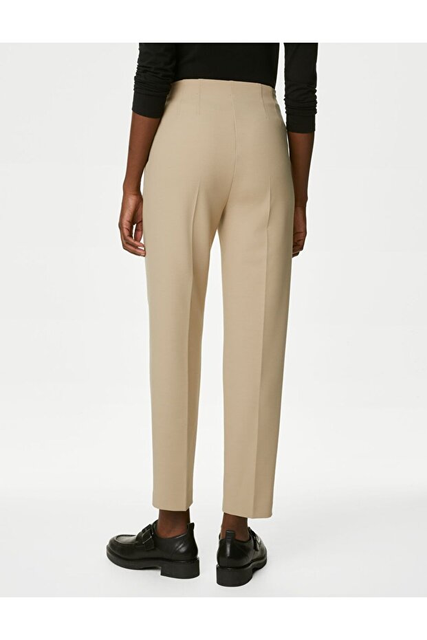 Yüksek Bel Tapered Fit Pantolon - 4
