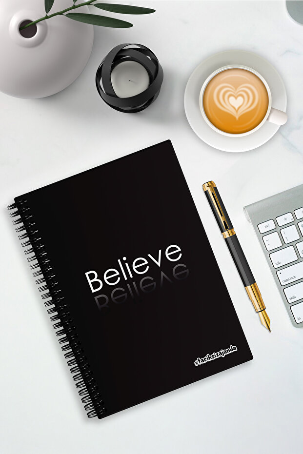 Believe Themed Hardcover A5 Undated Academic Agenda