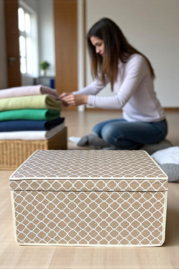 2 ADET MEGA ÇOK AMAÇLI SAKLAMA KUTUSU,HURÇ,KUTU HURÇ,OYUNCAK KUTUSU 40X60X30 - 5