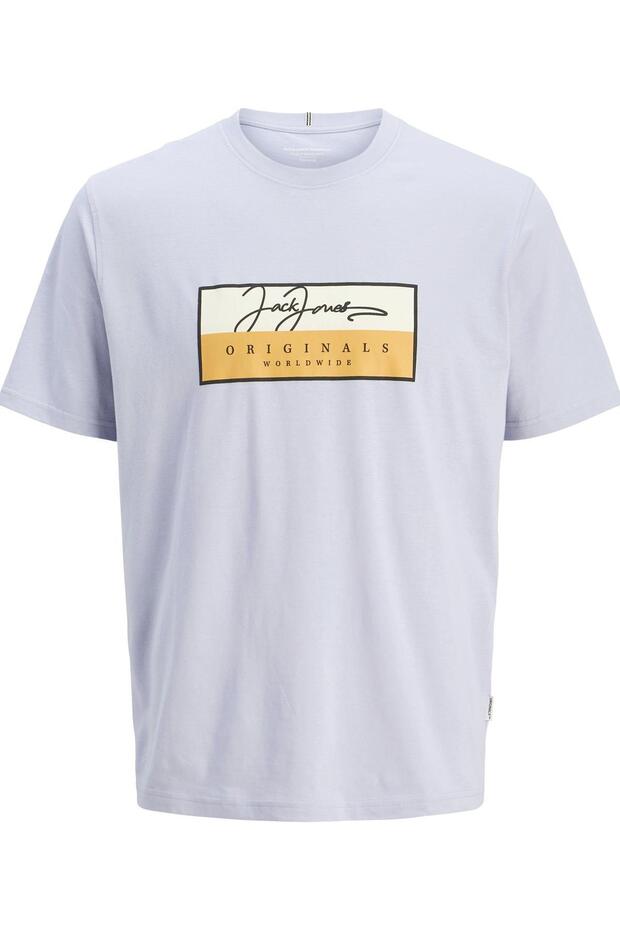 JORFREDERIKSBERG BOX SCRIPT TEE SS CN LN AÇIK MAVİ - 1