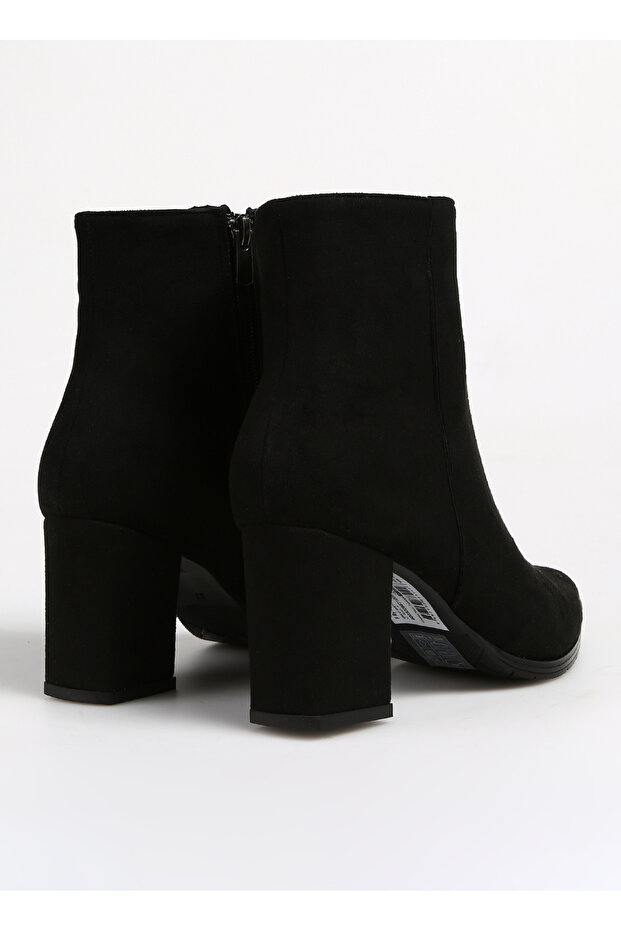 Siyah Kadın Topuklu Bot GRILO SUET - 3