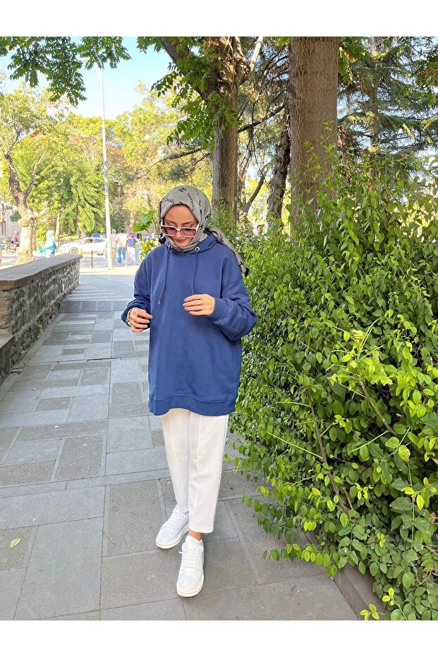 kapüşonlu sweatshirt - 1