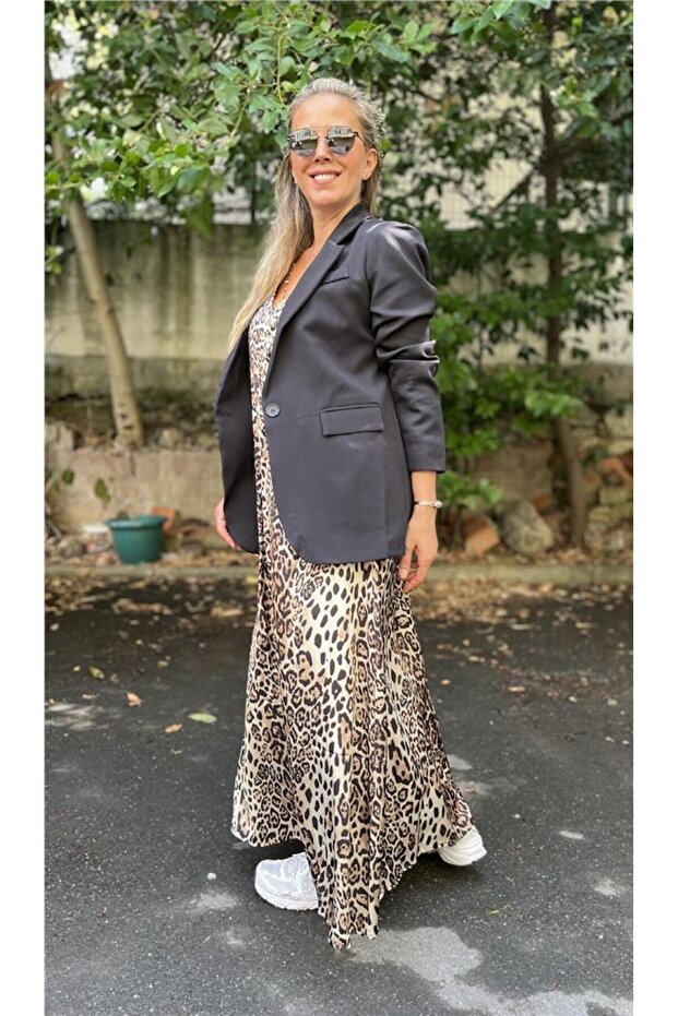 سترة بليزر بزر واحد - 2