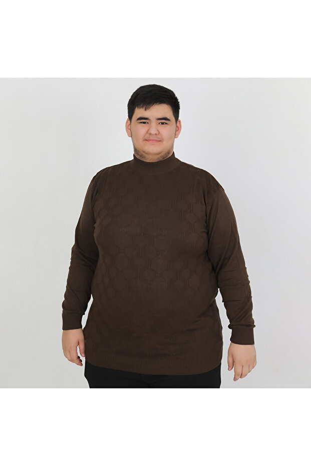 Men's Plus-Size Patterned Knitwear