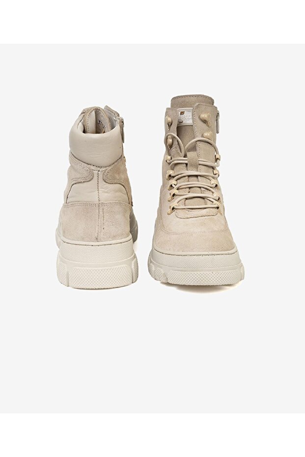 Kadın Bej Hakiki Deri Termo Taban Casual Bot 3K2SB31121 - 7