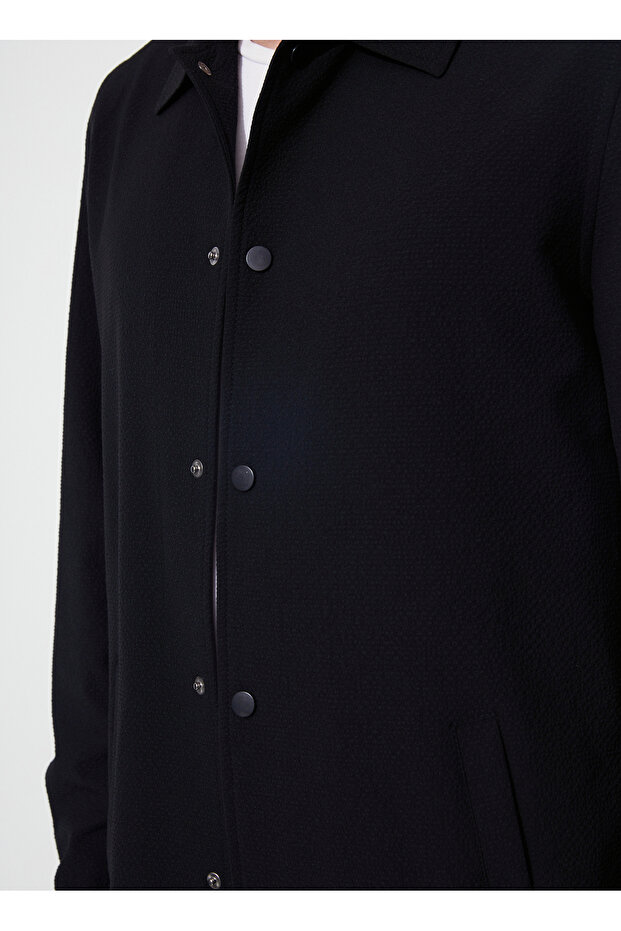 Basic Siyah Erkek Düz Ceket Athenıo - 5