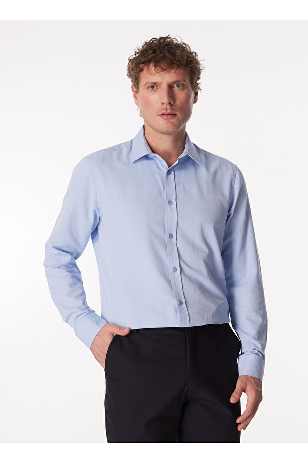 Mavi Erkek Basic Armürlü Gömlek MYDOS 110 - 2