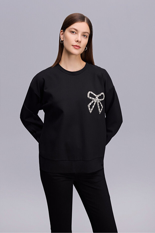 5.51 SWEATSHIRT SİYAH - 2