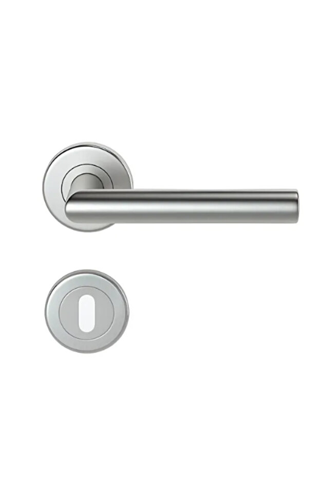 Adnoss 472-01 Paslanmaz L Tipi Oda Kapı Kolu - 4