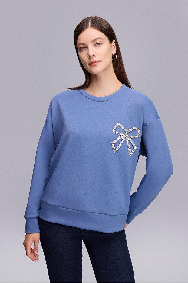 5.51 SWEATSHIRT MAVİ - 1