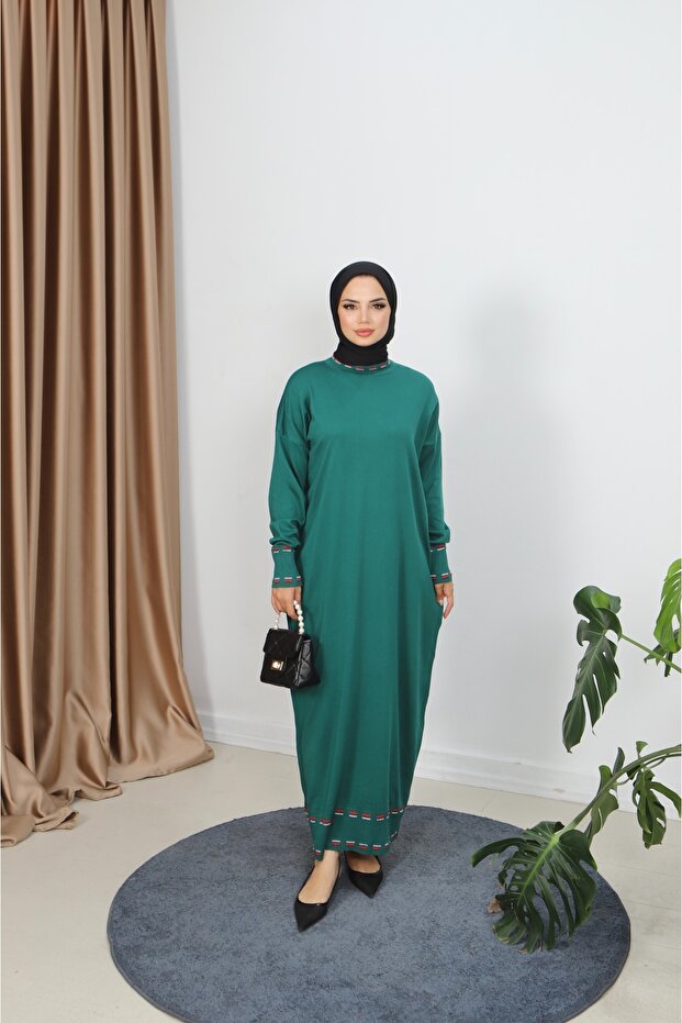 Striped Double Color Mercerized Dress