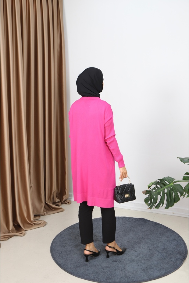 Kolları Fitilli Merserize Tunik - 6