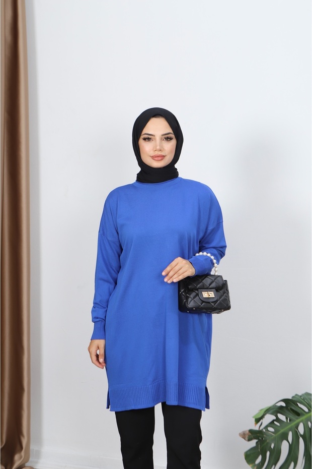 Slit Mercerized Tunic - 3