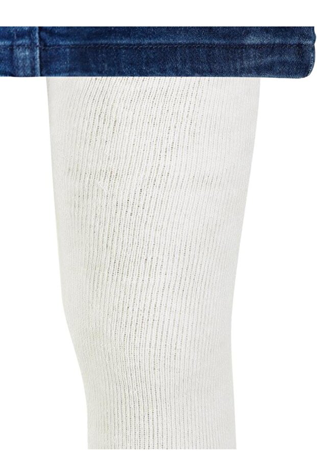 Civil Girls' Basic Plain Terry Girls' Pantyhose | Towel | School, Nursery and Daily Use - Ecru