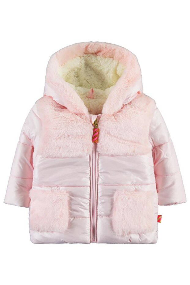 Roba Ve Cepleri Furry 6-18 Months Coat - Pink 18-24 Months